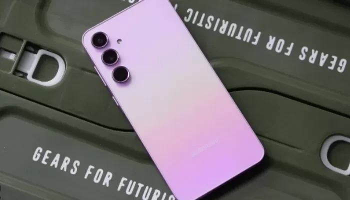 Gambar handphone Samsung terbaru dengan layar AMOLED besar dan desain sleek