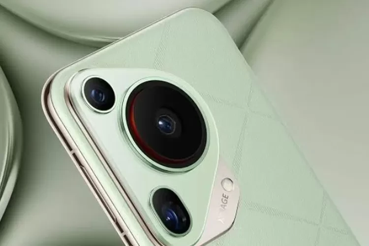 Gambar smartphone Huawei terbaru dengan layar penuh, desain premium, dan kamera canggih.