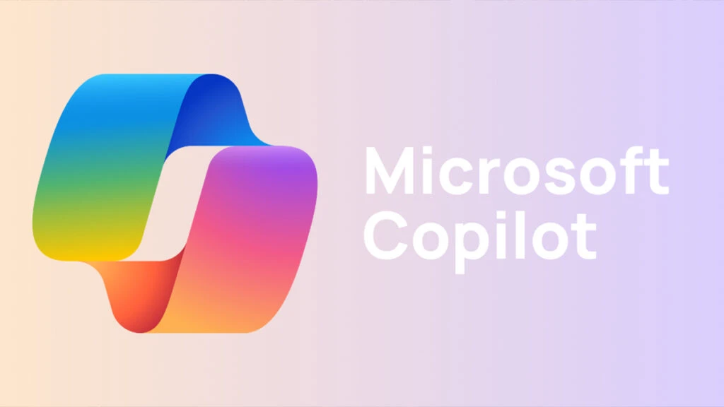 ogo Microsoft Copilot dengan ikon AI dan warna biru