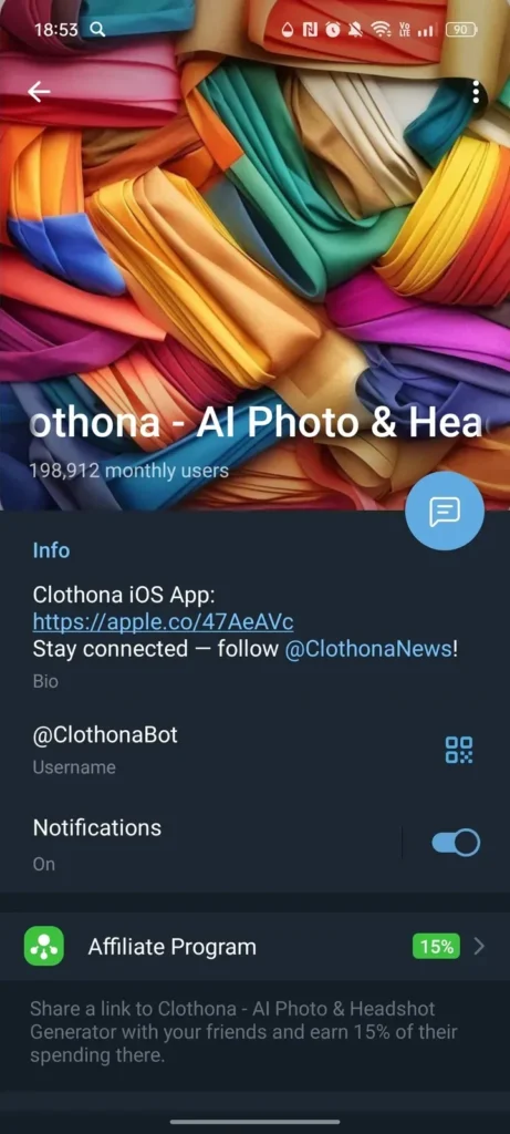 Bot Telegram Clothona yang viral dapat mengubah gaya pakaian seseorang dari foto secara otomatis menggunakan teknologi AI tanpa edit manual.
