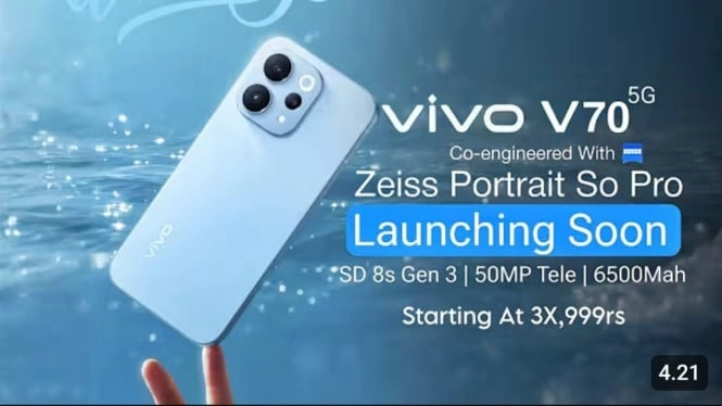 Vivo V70 Series akan rilis resmi di Indonesia bulan Februari dengan desain premium dan layar AMOLED