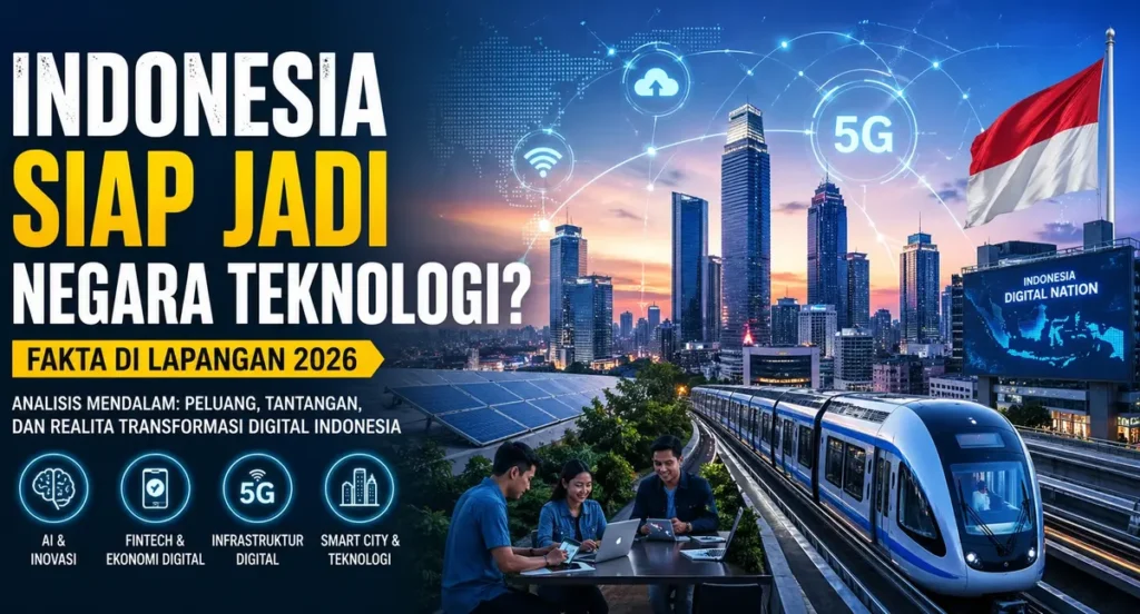 Indonesia siap jadi negara teknologi 2026 dengan smart city, AI, 5G, dan transportasi modern di kota digital masa depan