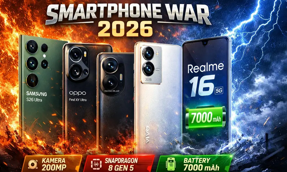 perbandingan hp terbaru 2026 samsung oppo vivo realme smartphone flagship indonesia