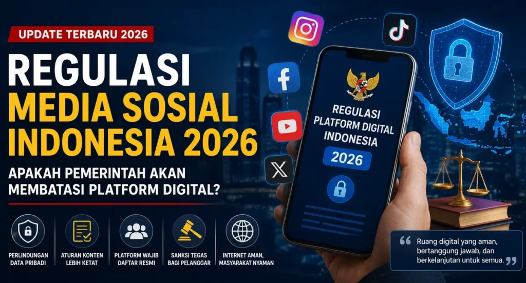 Regulasi media sosial Indonesia 2026 terkait aturan baru platform digital dan kebijakan pemerintah terhadap media sosial